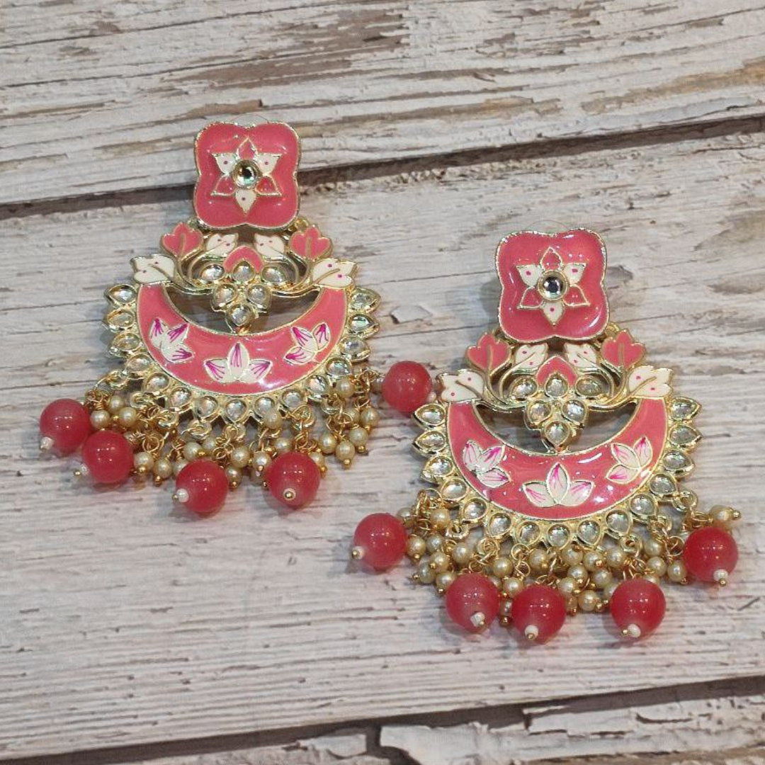 VELLA PINK EARRING