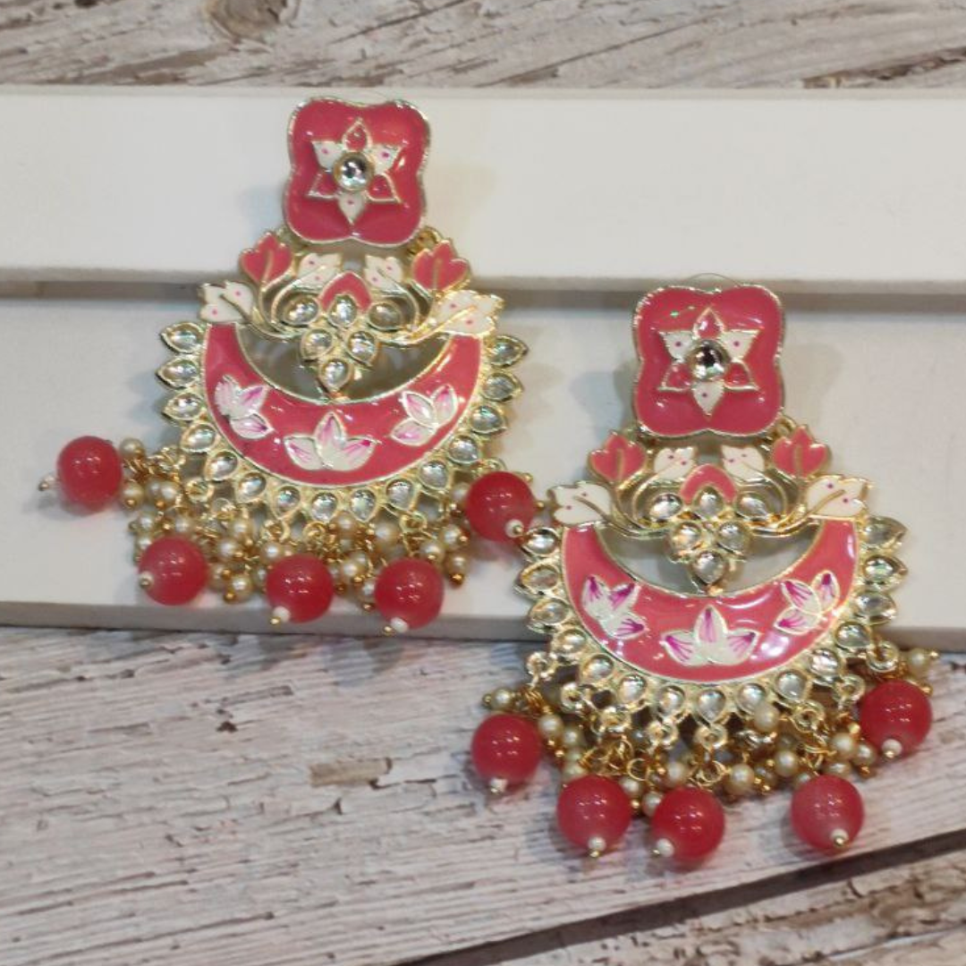 VELLA PINK EARRING