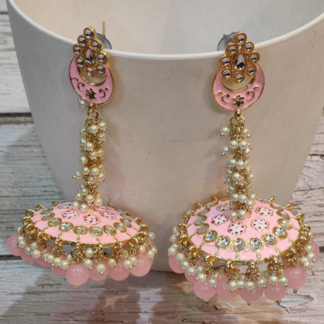 AMARAPALI PINK EARRING