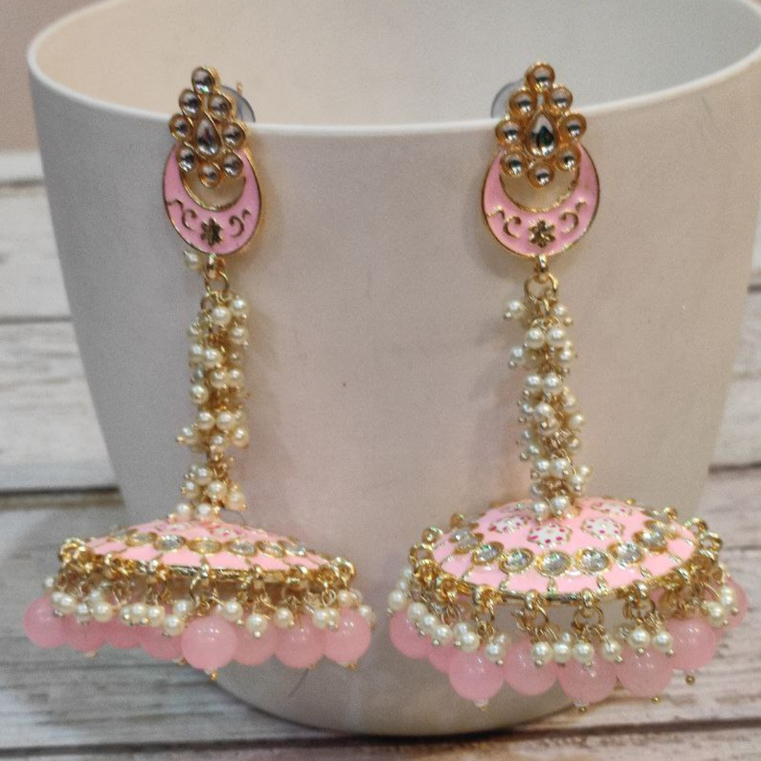 AMARAPALI PINK EARRING