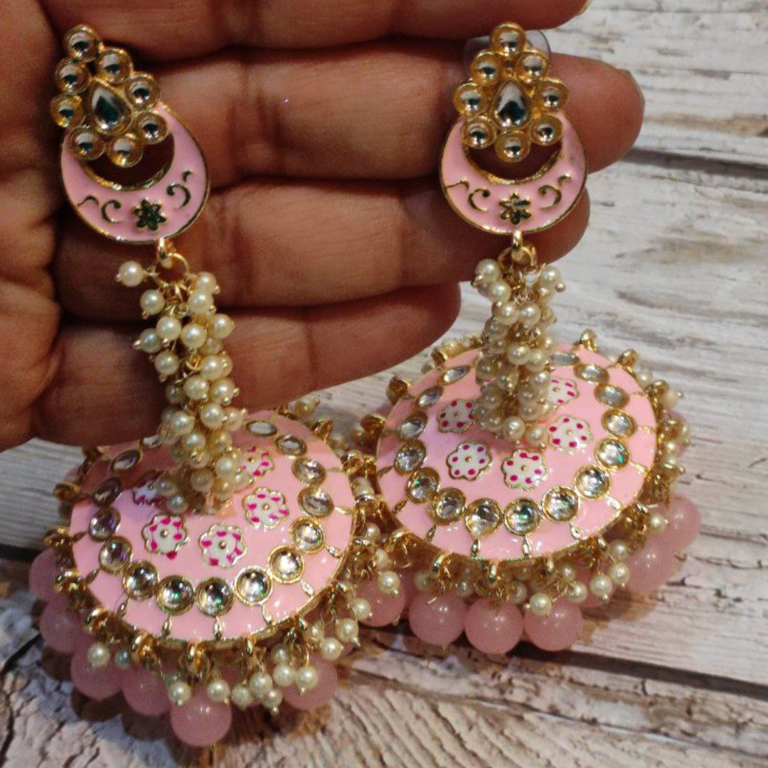 AMARAPALI PINK EARRING