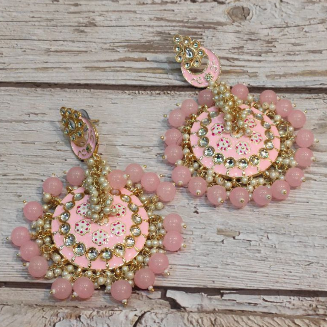 AMARAPALI PINK EARRING