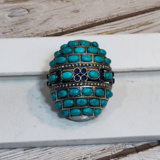 TURTLE TURQUOISE RING